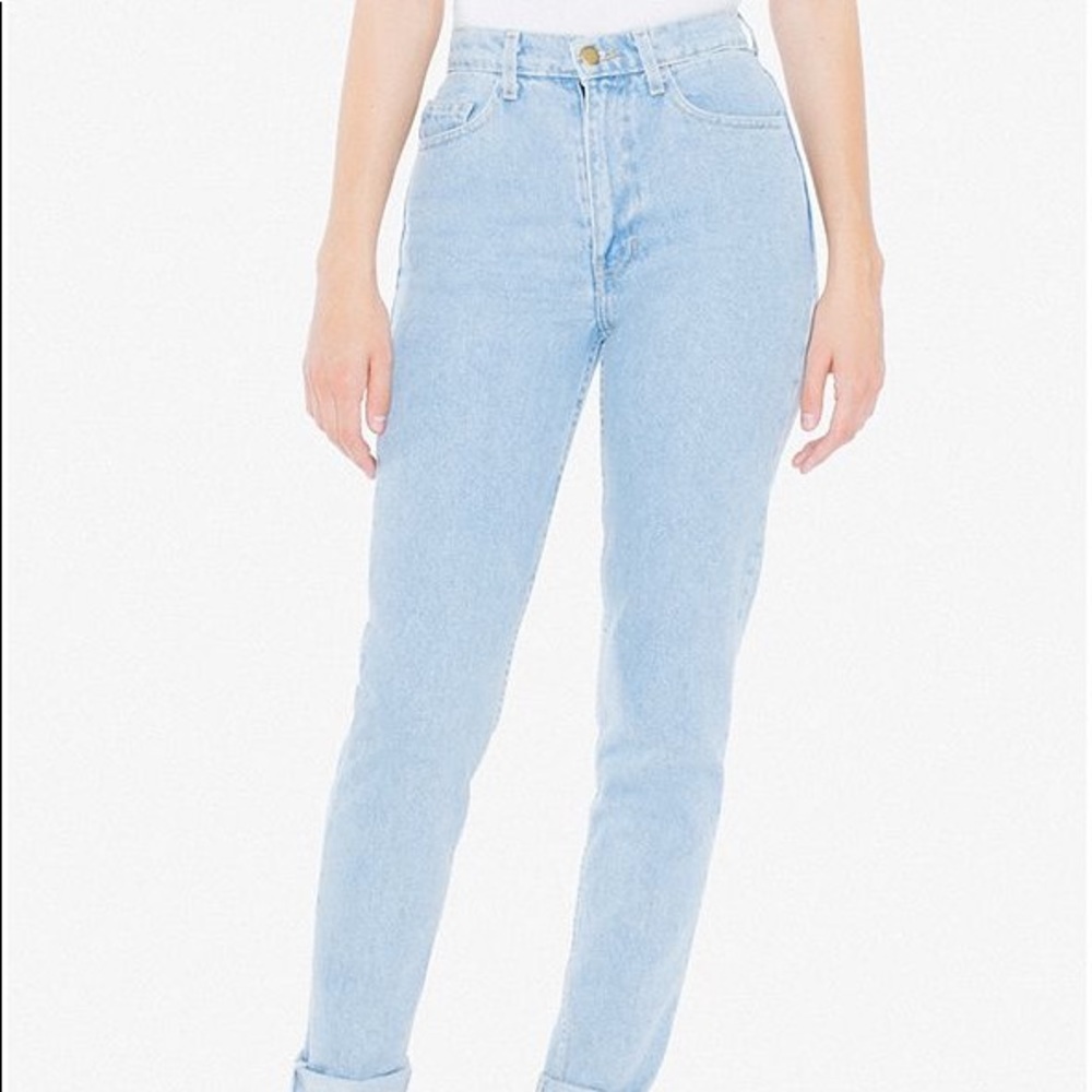 American Apparel high waist denim jeans